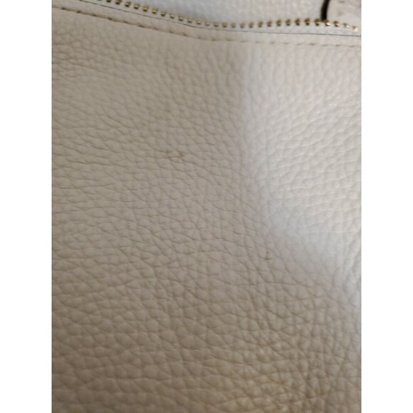 Coach Ellie File Bag Signature Pebbled Leather Handbag In Cream See Photos Stain - Picture 7 of 11